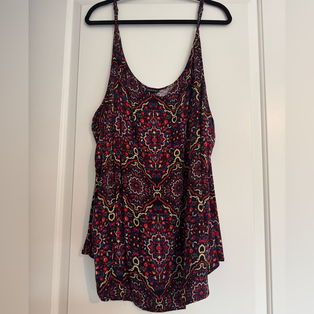 Torrid V Neck Cami Size 5x (28) multicolor